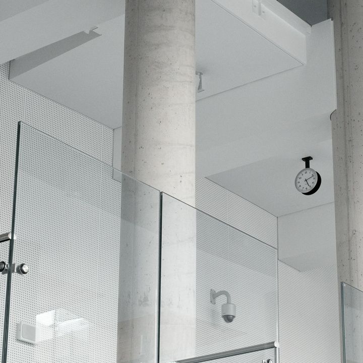 Glass balustrade detail