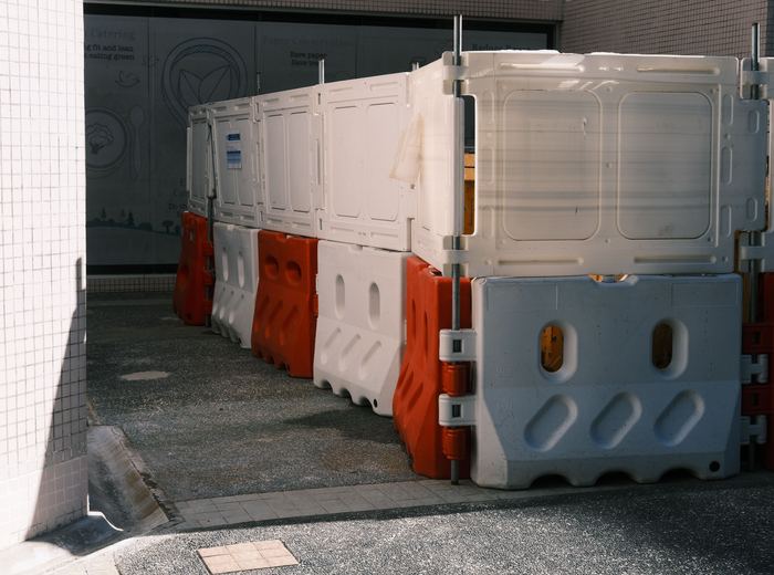 Caster-mounted flood barrier system